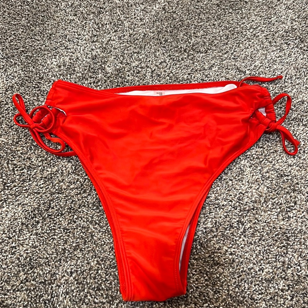Shein red swim bottoms NEW NEVER WORN